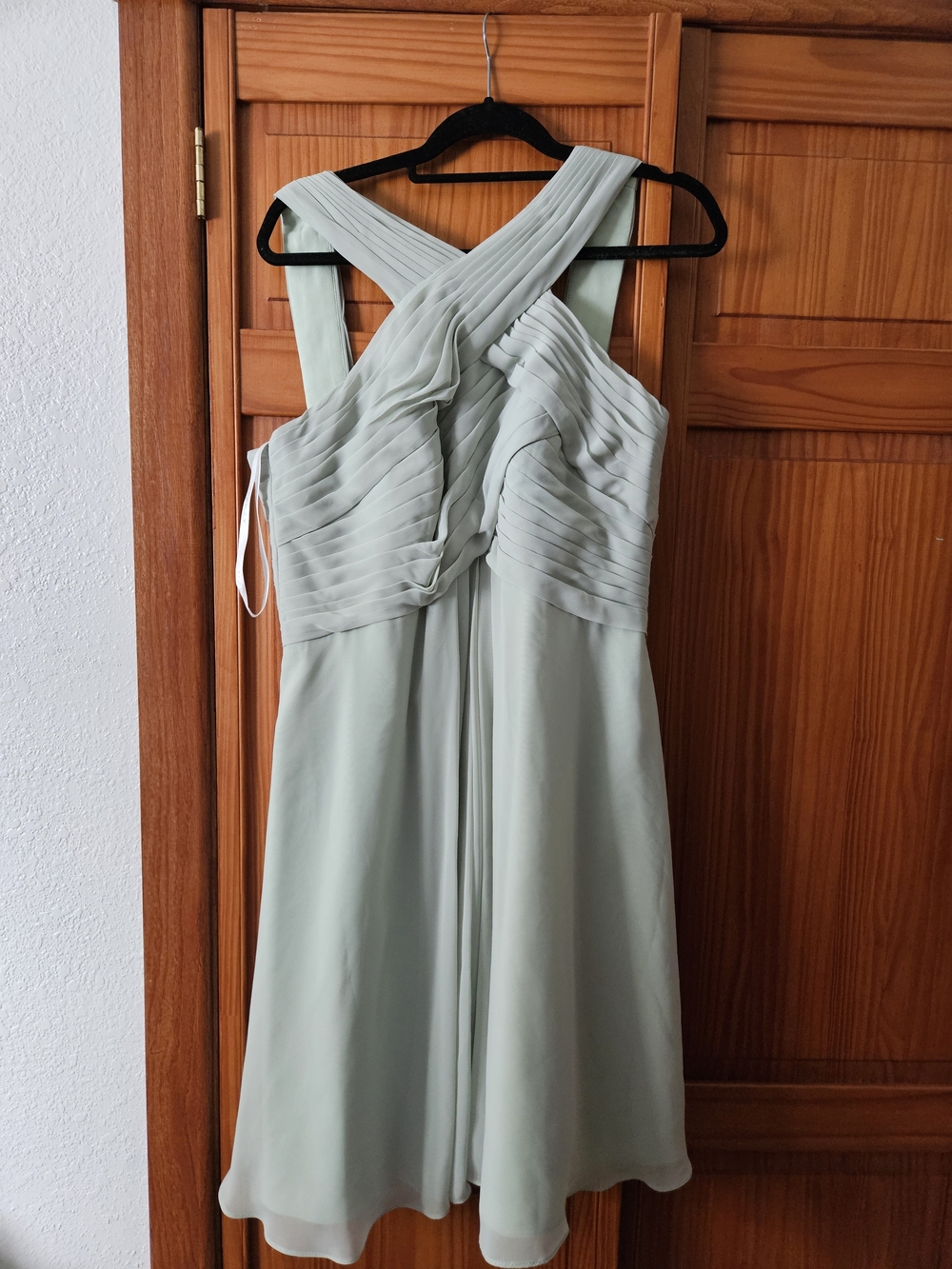 Azazie Sage Green Chiffon Midi Dress